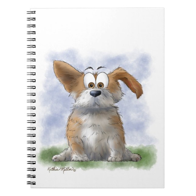 Cuaderno Dibujo animado de Corgi adorable (Frente)
