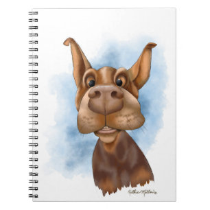 Cuaderno Dibujo animado de Doberman Boop el Snoot