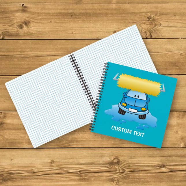 Cuaderno Dibujo animado de lavado de coches (Subido por el creador)