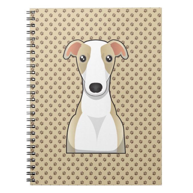 Cuaderno Dibujo animado de Whippet (Frente)