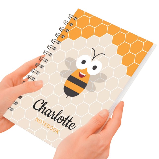 Cuaderno Dibujo animado divertido abeja miel panal (Subido por el creador)