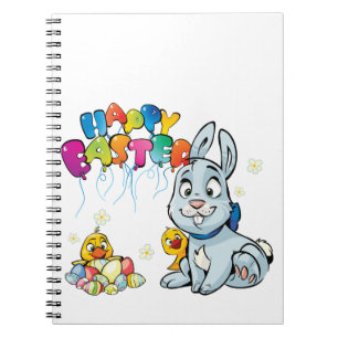 Cuaderno Dibujo animado feliz de Pascua