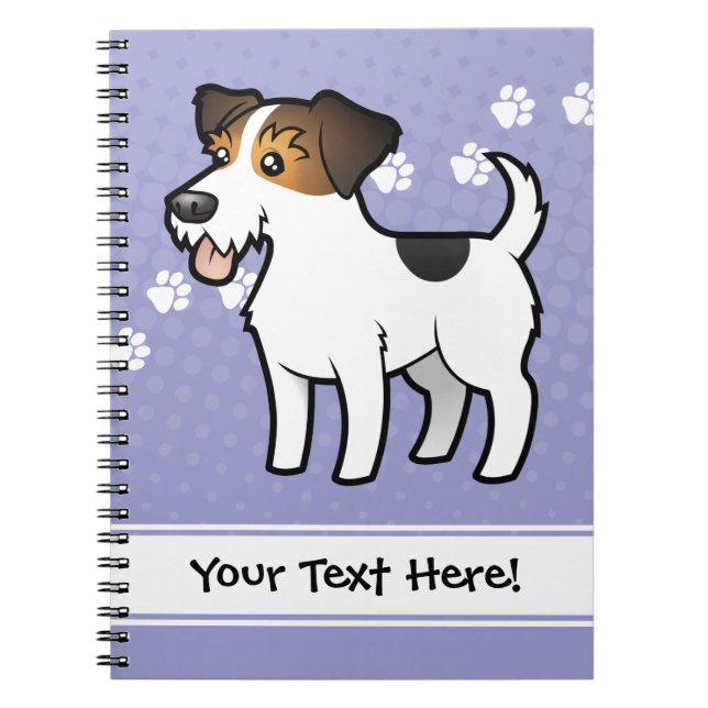 Cuaderno Dibujo animado Jack Russell Terrier (Frente)