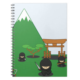 Cuaderno Dibujo animado Ninjas (en el campo)