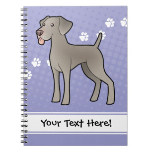 Cuaderno Dibujo animado Weimaraner