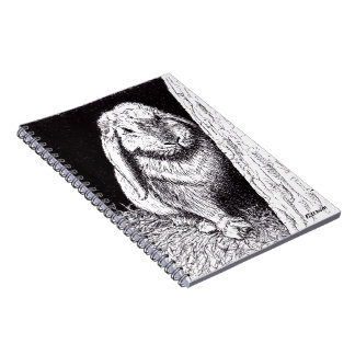 Cuaderno dibujo animal del conejo vago