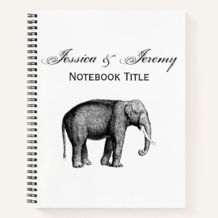 Cuaderno Dibujo Antiguo de Elefante