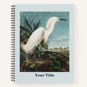 Cuaderno Dibujo Audubon Crane Histórico de Vida Silvestre