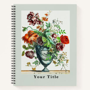 Cuaderno Dibujo botánico histórico de flores y flores