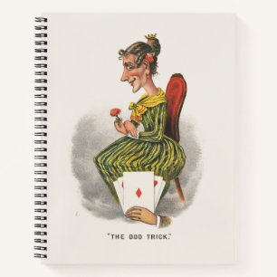 Cuaderno Dibujo Cómico Victoriano Truco Extraño Mujer Vesti