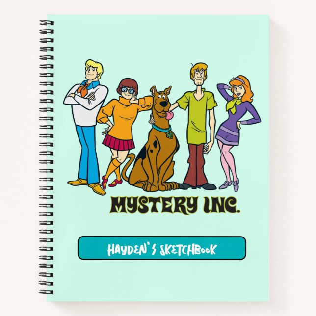 Cuaderno Dibujo completo de la banda 12 Mystery Inc (Anverso)
