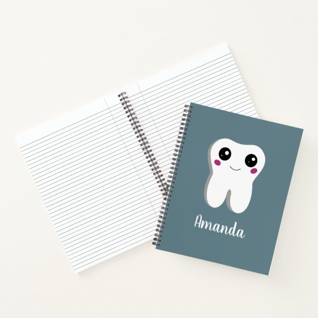 Cuaderno Dibujo curativo de la Diente Dental Feliz Sonrient (Interior)