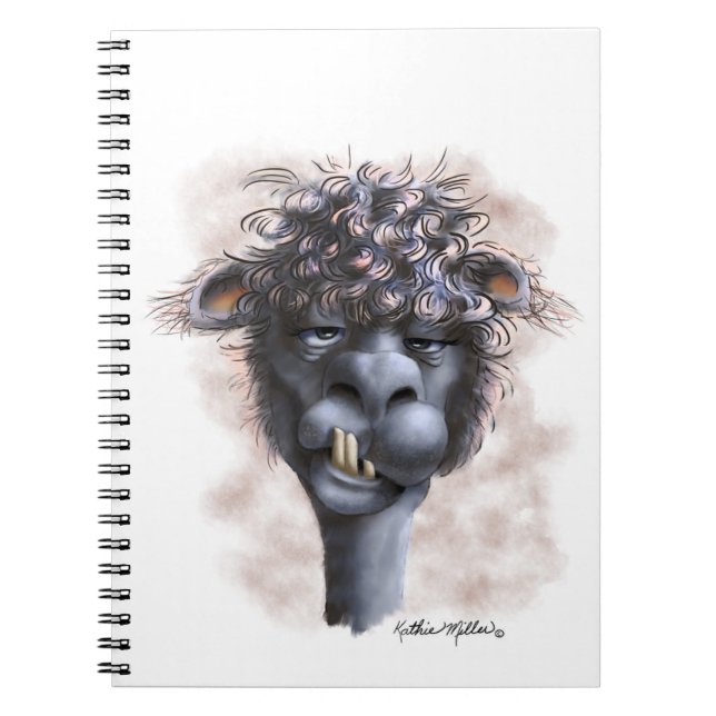 Cuaderno Dibujo de Alpaca Dementida (Frente)