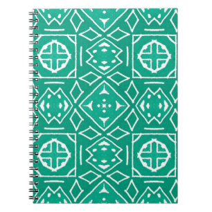 Cuaderno Dibujo de arte africano. Impresión tribal. Ikat Ch
