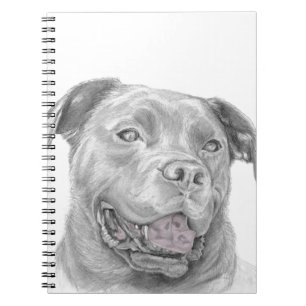 Cuaderno Dibujo de arte de Pit Bull