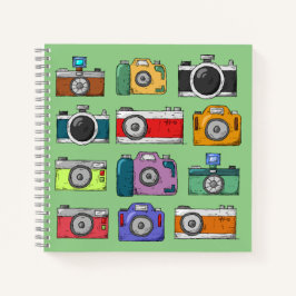Cuaderno Dibujo de cámaras coloridas lindas arte para niños