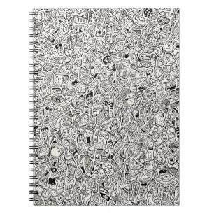 Cuaderno Dibujo de caras de dibujos animados divertidos