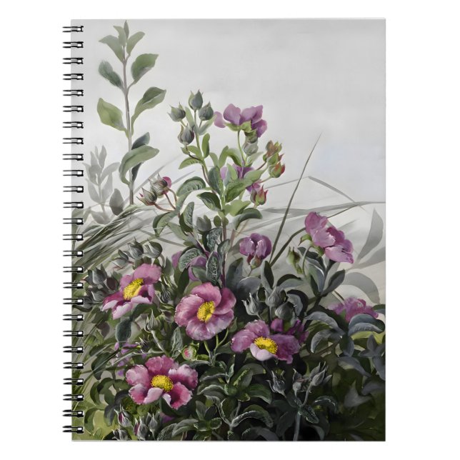 Cuaderno Dibujo de Cistus Floral, regalo de San Valentín (Frente)