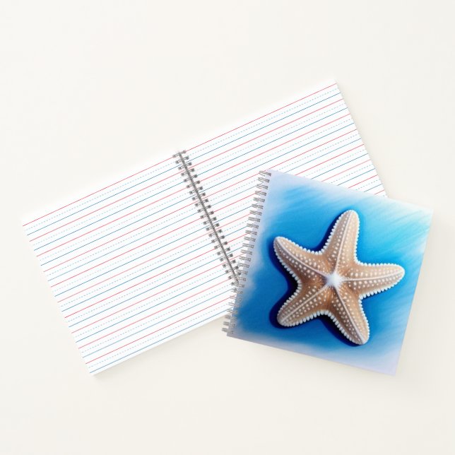 Cuaderno Dibujo de crayón de estrella de mar (Interior)