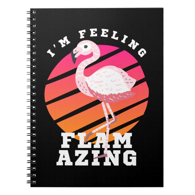Cuaderno Dibujo de Flamenco Divertido con Sentimiento Flama (Frente)