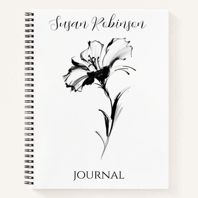 Cuaderno Dibujo de flor  (Anverso)