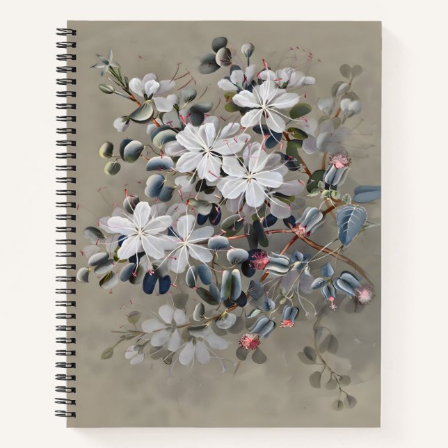 Cuaderno Dibujo de flores de Bauhinia, acuarela de regalo (Anverso)