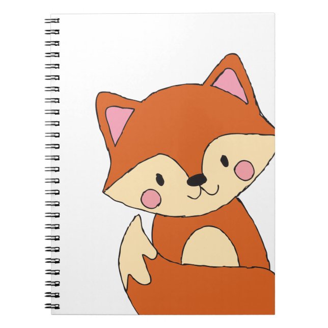 Cuaderno Dibujo de Fox Baby Diseño de Fox (Frente)