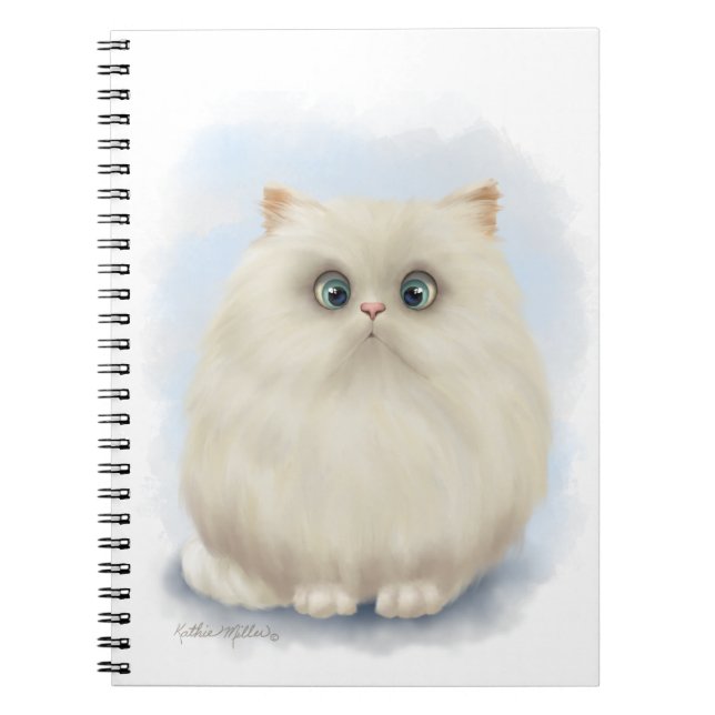 Cuaderno Dibujo de gato persa (Frente)