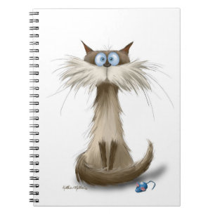 Cuaderno Dibujo de gato siamés