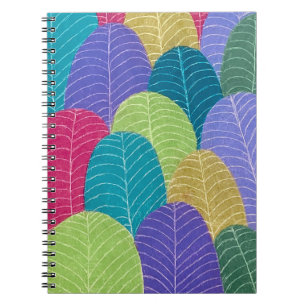 Cuaderno Dibujo de Hojas con Lápiz de Colores