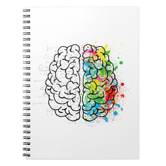 Cuaderno dibujo de ideas de psicología mental (Frente)