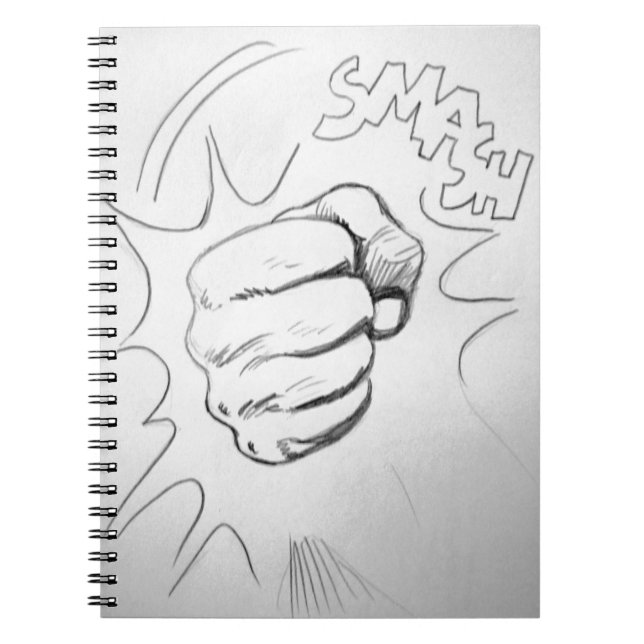 Cuaderno Dibujo de lápiz con lápiz de puntas de marihuana d (Frente)