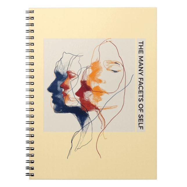 Cuaderno Dibujo de Línea Continua Arte de Identidad de Salu (Frente)