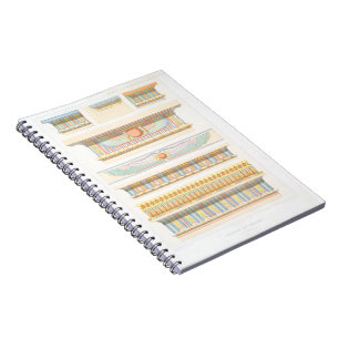 Cuaderno Dibujo de líneas de arte de arquitectura egipcia v