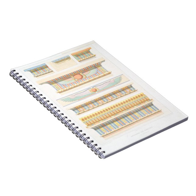 Cuaderno Dibujo de líneas de arte de arquitectura egipcia v (Lado Derecho)