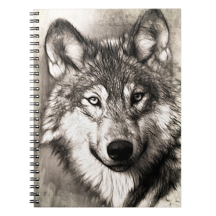 Cuaderno Dibujo de lobo 