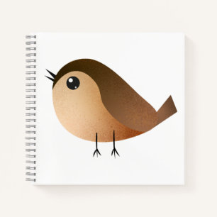 Cuaderno Dibujo de pájaro gorrión