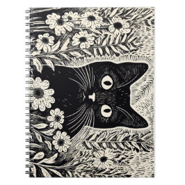 Cuaderno Dibujo de patrón de gato