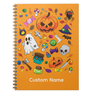 Cuaderno Dibujo de Personaje de Halloween Adorable