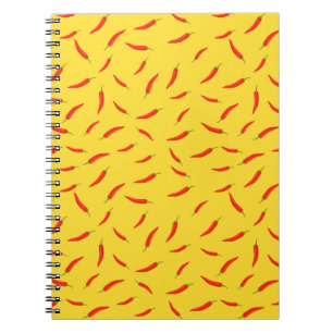 Cuaderno Dibujo de Pimientos Rojos Picantes