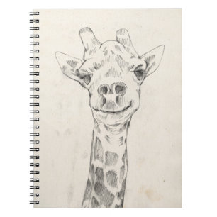 Cuaderno Dibujo de retrato de jirafa