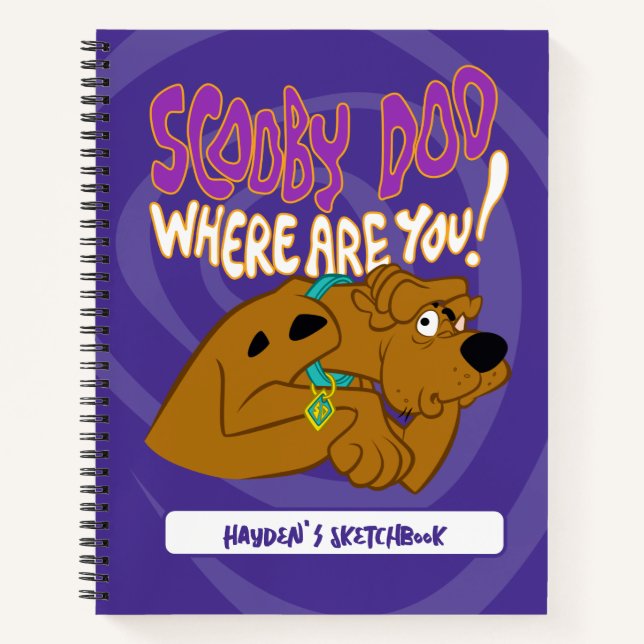 Cuaderno Dibujo de Scooby-Doo asustado (Anverso)
