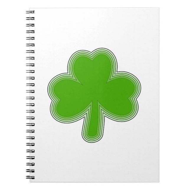 Cuaderno Dibujo de Shamrock de San Patricio (Frente)