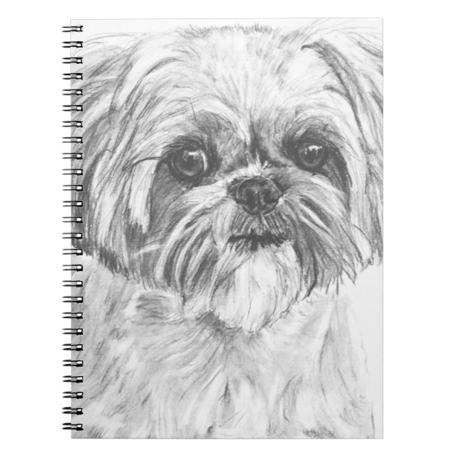 Cuaderno Dibujo de Shih Tzu (Frente)