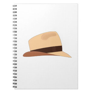 Cuaderno Dibujo de un gorra panameño