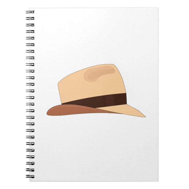 Cuaderno Dibujo de un gorra panameño (Frente)