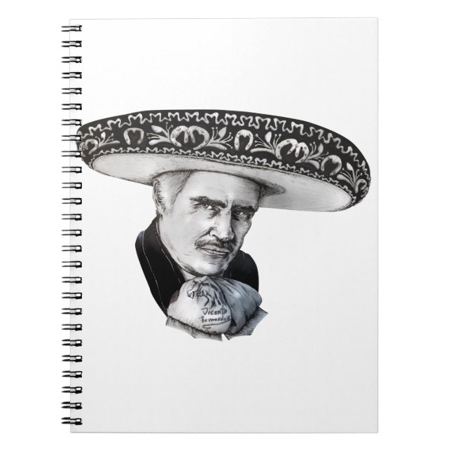 Cuaderno Dibujo de Vicente Fernandez Sombrero (Frente)