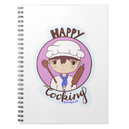 Cuaderno Dibujo del compromiso de cocina feliz