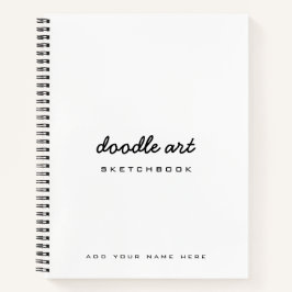 Cuaderno dibujo en blanco