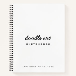 Cuaderno dibujo en blanco